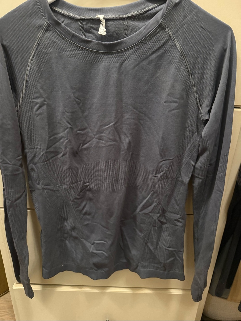 Athleta Long-Sleeve Crew in Slate Grey